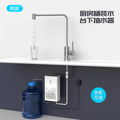 家用厨下桶装水电动抽水泵厨房加水上水吸水器机龙头启停管线改装