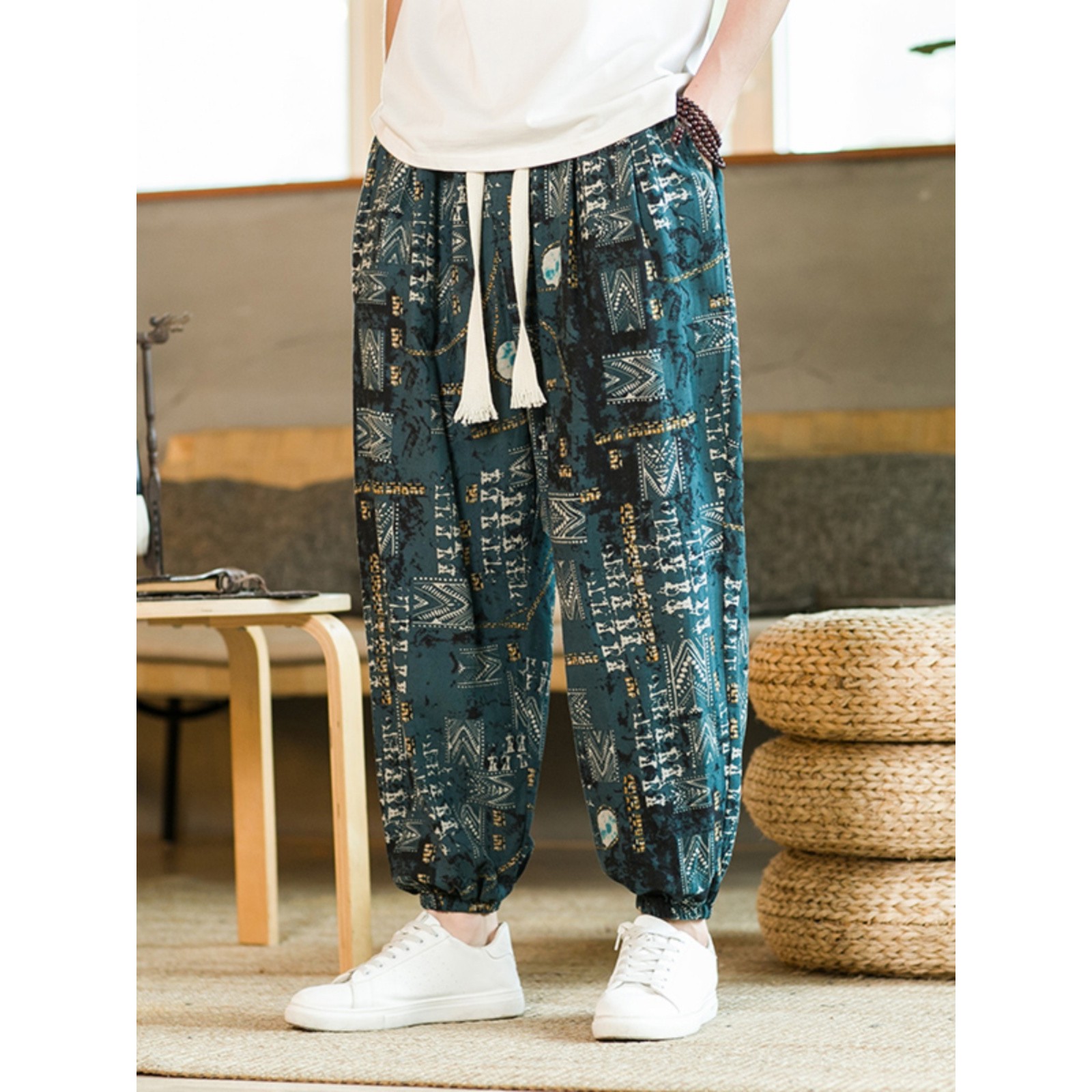 004九分裤休闲裤中国风