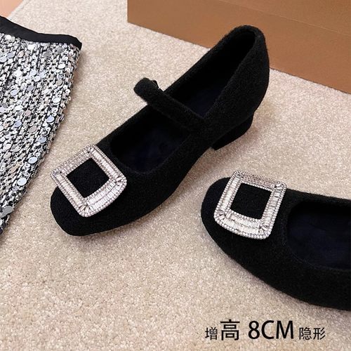 银泰百货单鞋女仙女风玛丽珍鞋