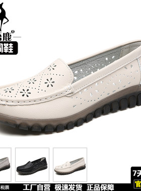 小语鹿低帮休闲镂空牛筋洞洞鞋女