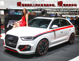 适用于奥迪Q3车贴拉花 Q5Q7 A1 A3 改装 车身腰线贴纸 装饰全车贴