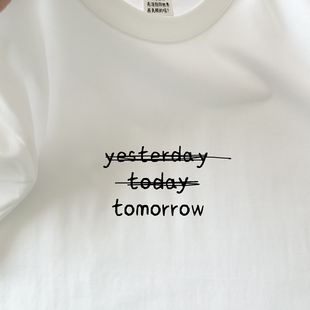 长袖 在宇间工作室 T恤｜未来可期｜280g重磅