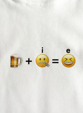 i人变e人只差一杯酒｜250克纯棉T恤在宇间工作室