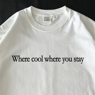 长袖 在宇间工作室 T恤｜哪凉快哪待着去｜280g重磅