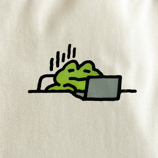 在宇间工作室 也没关系｜280g重磅 长袖 T恤｜今天不努力