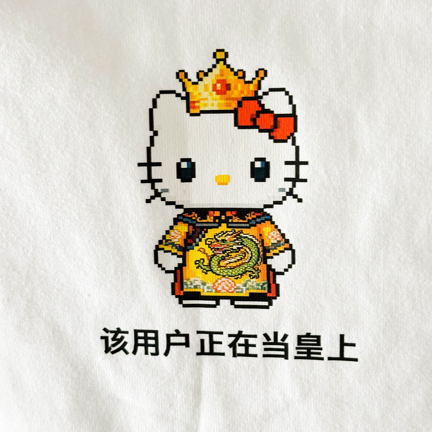 该用户正在当皇上|250克纯棉T恤在宇间工作室