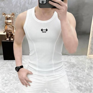 健身衣服男款运动背心紧身弹力训练服速干工字无袖吊带修身显肌肉