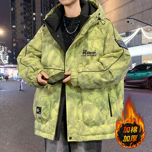 羽绒棉服男款冬季2025新款巨好看的初冬外套青少年加厚防寒棉衣男