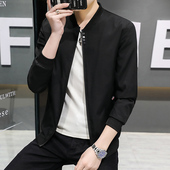 薄款 男士 棒球领潮流棒球服短款 褂子风衣男装 休闲外套夹克夏季 新款