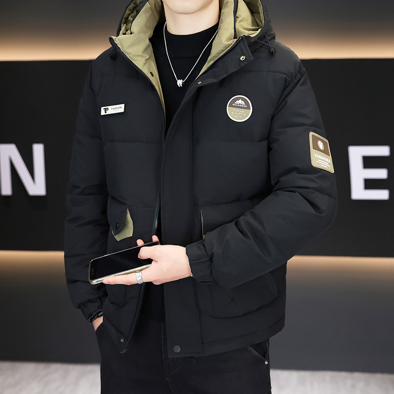 冬季外套男士新款连帽百搭加厚羽绒棉服工装帅气短款大口袋棉袄潮,男装,棉衣,淘宝优惠券,粉丝福利购,淘宝优惠卷