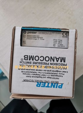 PINTER压力开关M0002A-035-DAO MANOCOMB-IP65/1K/VA/G1/2