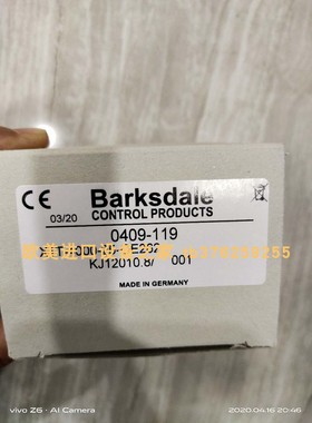 BARKSDALE E1H-H250-P4 0403-080压力开关 Sendx SDP6B45-A-100