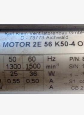 Karl Klein  78736-1.030风机honsberg TZ1-040K150-258控制器