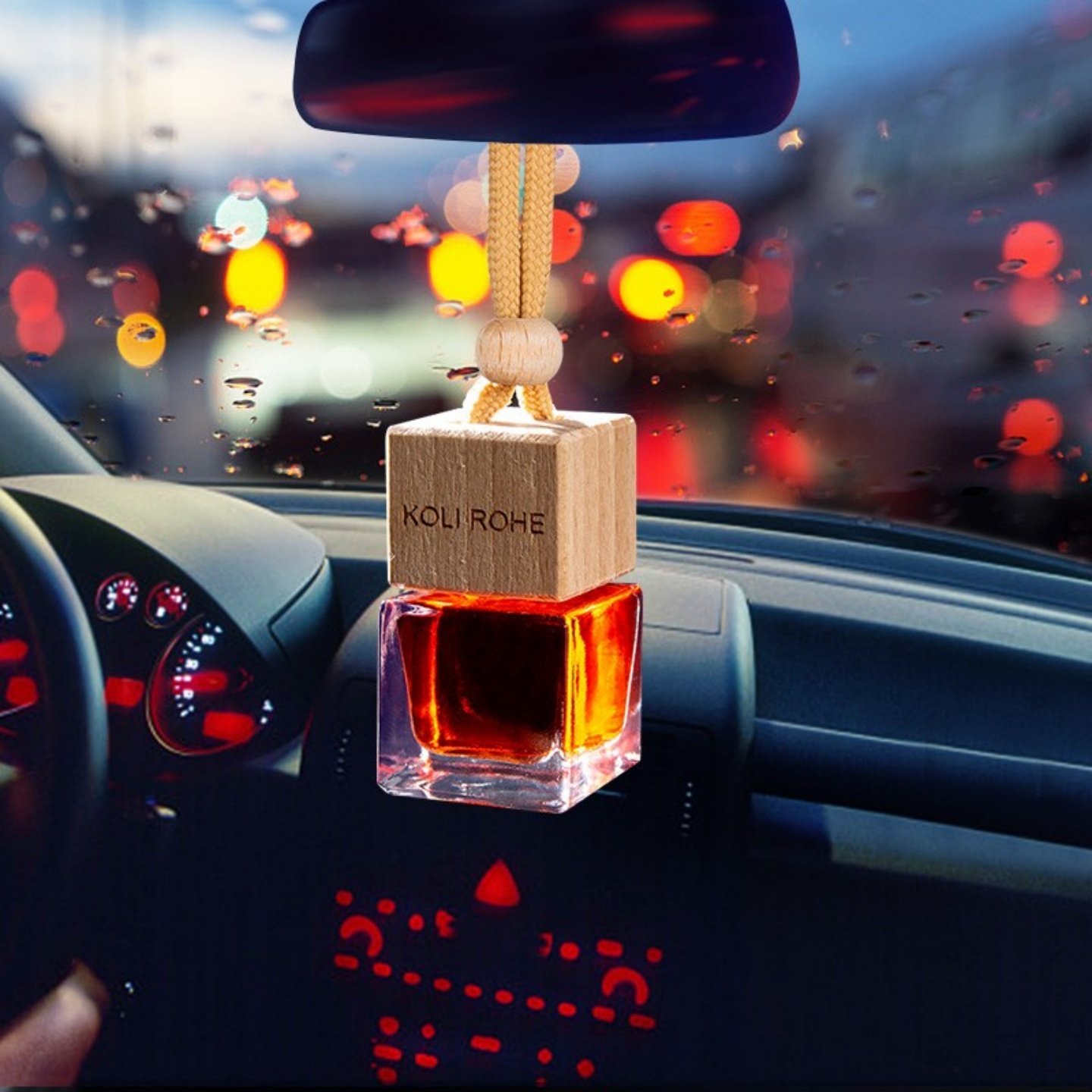 herbthyme韩国车载香薰红果葡萄味精油香味持久车内饰品挂件