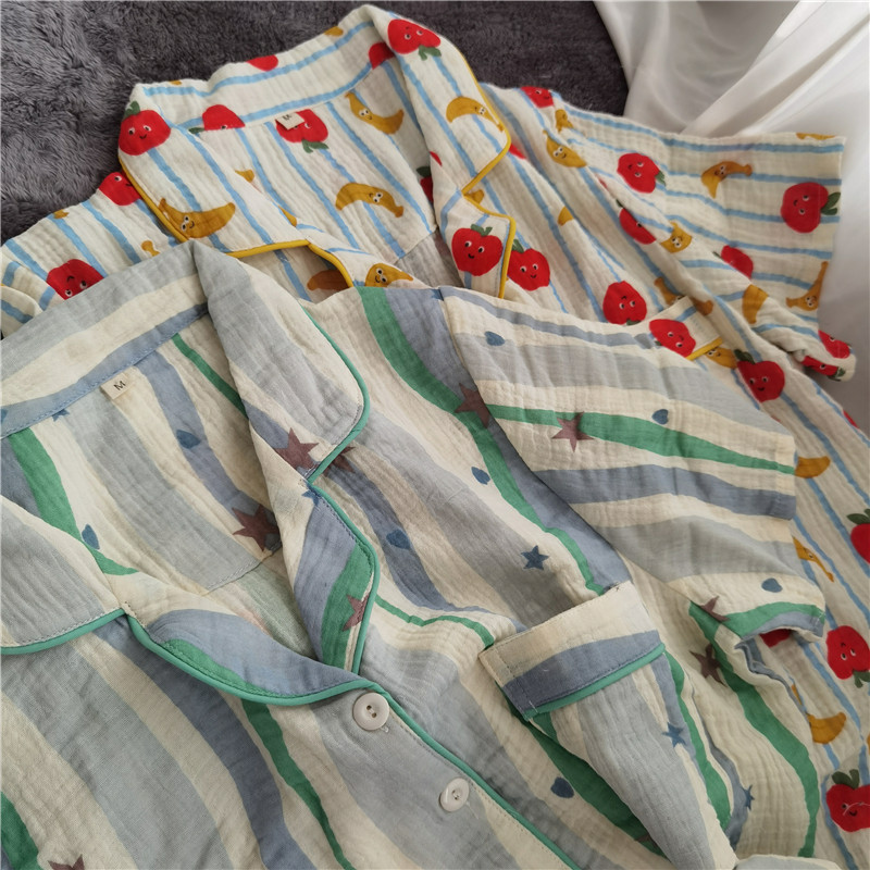 多巴胺亮色卡通香蕉苹果睡衣短袖短裤翻领家居服甜美可爱,女士内衣/男士内衣/家居服,睡衣/家居服套装,淘宝优惠券,粉丝福利购,淘宝优惠卷