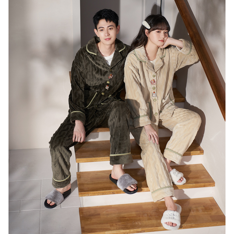 思莉太太情侣珊瑚绒睡衣