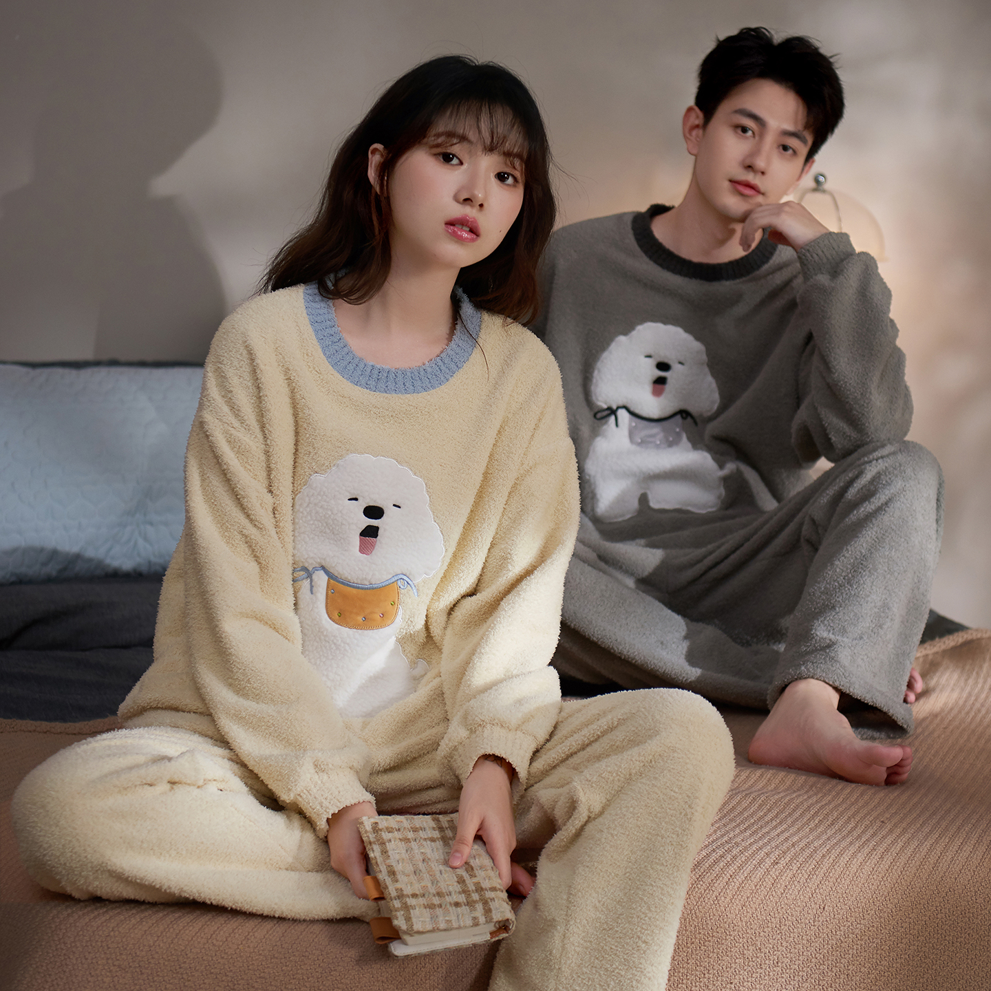 思莉太太情侣韩系睡衣套装