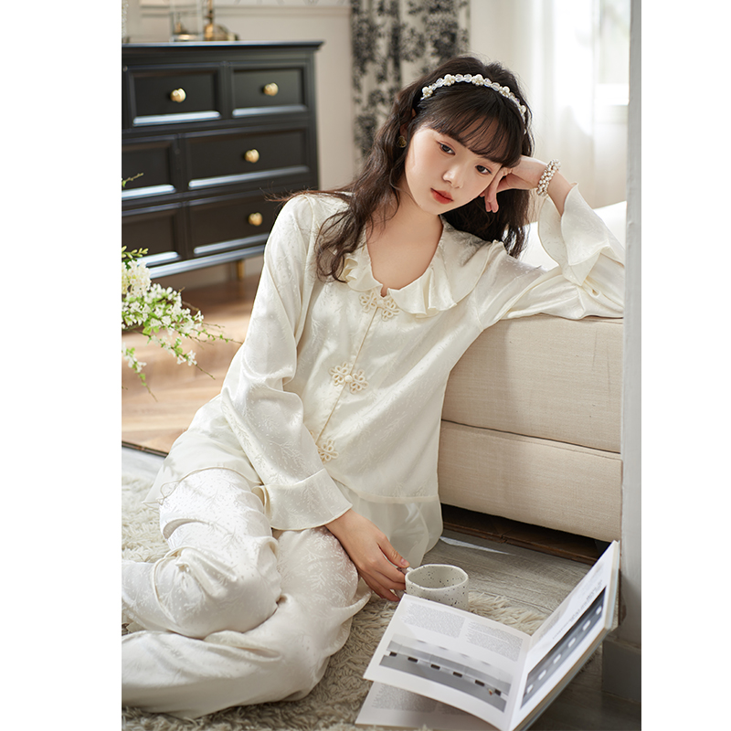 思莉太太女冰丝睡衣新中式