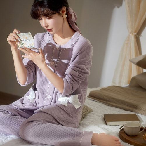思莉太太女夹层甜美睡衣