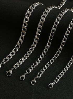 不锈钢链条nk链古巴链金属侧身链