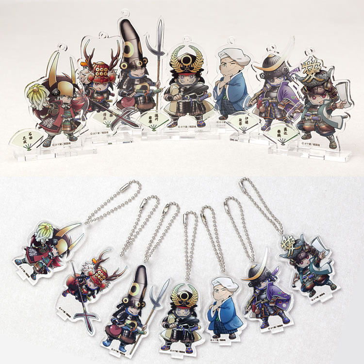 【正品现货】日本战国魂战国武将Q版卡通形象摆件挂件两用钥匙链