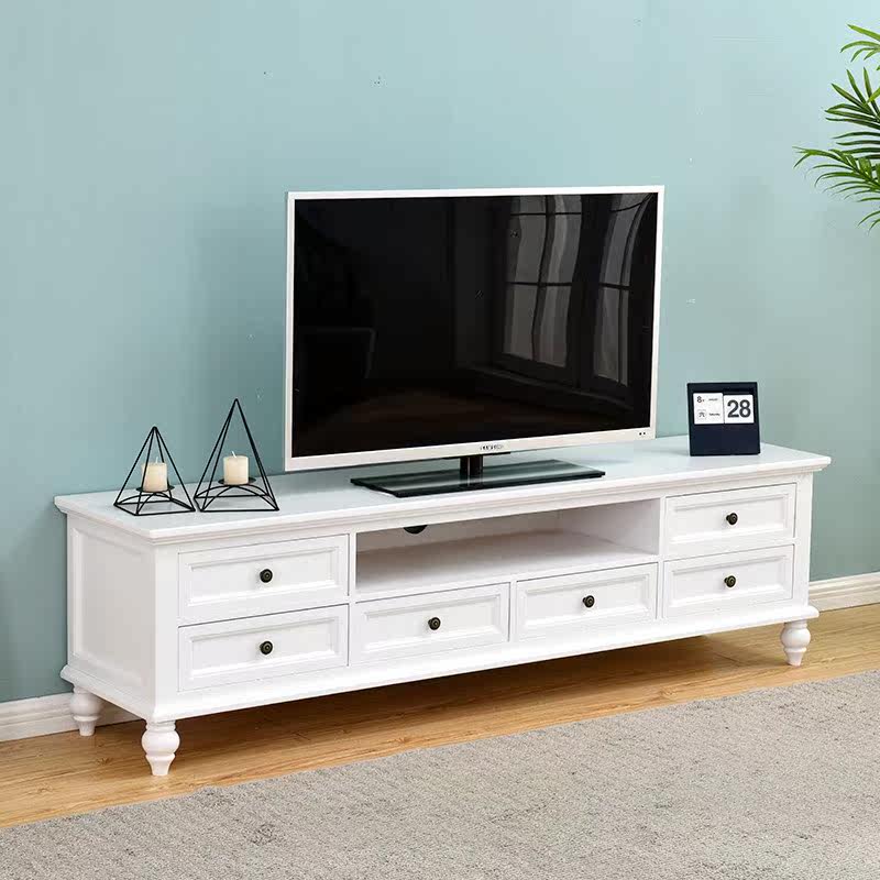 American style rural TV cabinet solid wood white Living room cabinet Light extravagance Cabinet European style Small apartment tea table television Guizuin the Residential furniture , Cabinet , TV cabinet  category - from Buy2taobao.com to provide professional Taobao agent buy service