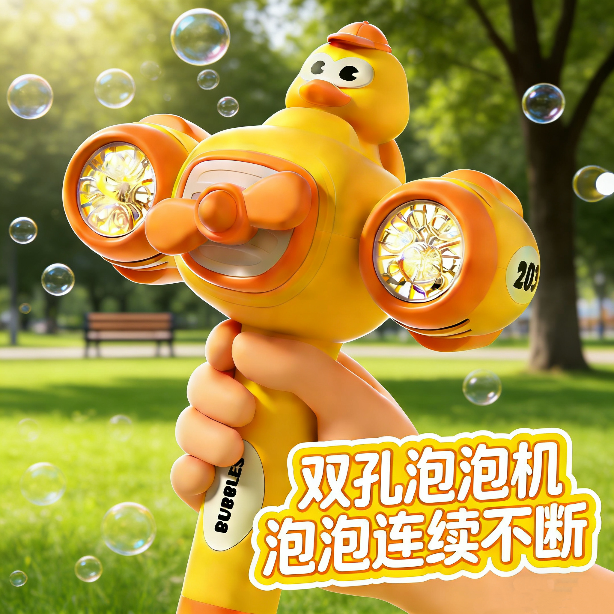 吹泡泡机玩具男女孩手持泡泡棒水全自动充电款婴幼儿无毒新年礼物