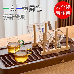 2026新款高档小把杯高硼硅玻璃茶杯子茶碗品茗杯喝茶功夫茶具饮茶