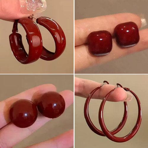 2025秋冬i港风复古洋气显白耳钉