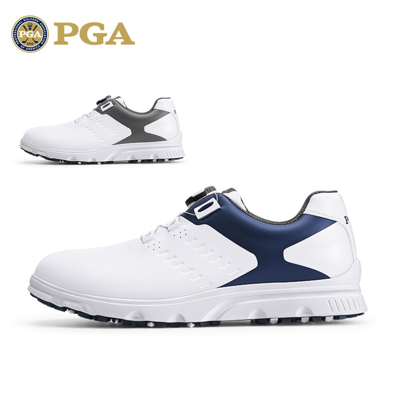 PGA高尔夫男士球鞋防水旋转鞋带