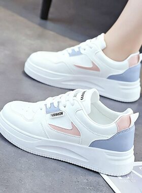 小白鞋女2026春季新款爆款百搭运动休闲鞋板鞋厚底女鞋春秋防水鞋