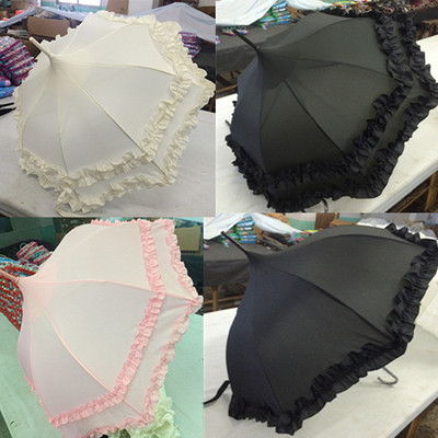 外贸韩国花边宝塔型lolita公主伞