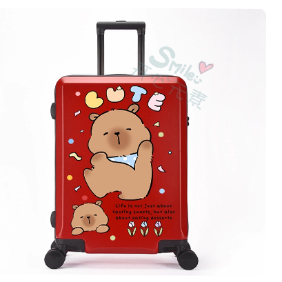 鲁罗麦吉儿童拉杆箱卡皮巴拉旅行箱儿童拉杆箱行李箱16寸18寸定制
