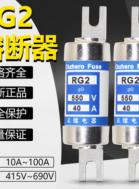 熔断器HRC TIS RG2 550V 50A63A80A100A125A140A保险丝管415V660V