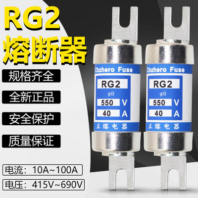 熔断器HRC TIS RG2 550V 50A63A80A100A125A140A保险丝管415V660V