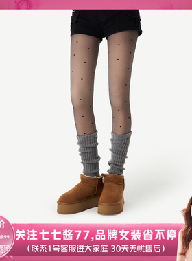 【七七酱直播间】PRIMEET派米波点丝袜女黑色连裤袜春夏黑丝光腿