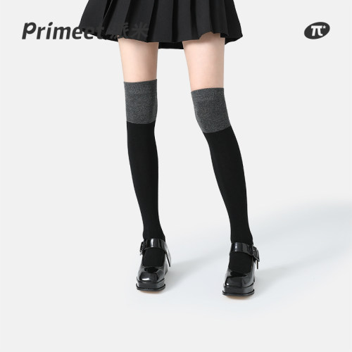 primeet长筒拼接过膝袜夏季薄款