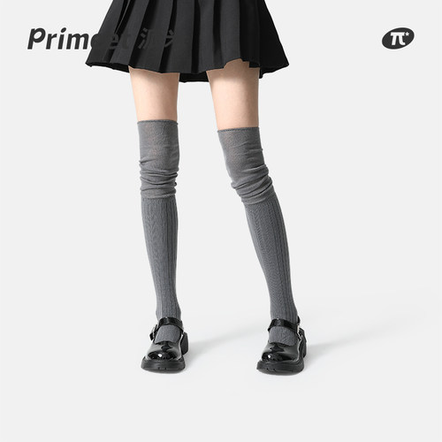 派米高筒堆堆过膝袜miu系袜子女