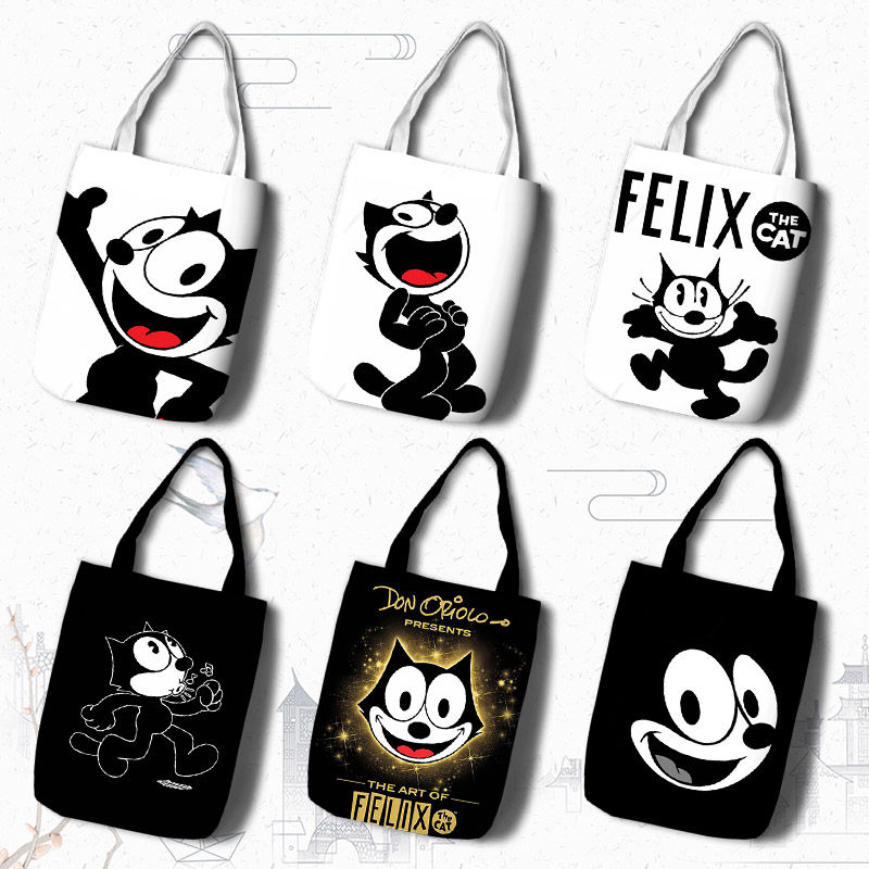 菲利克斯猫 felix the cat 菲力猫 购物袋帆布手提袋大容量单肩包