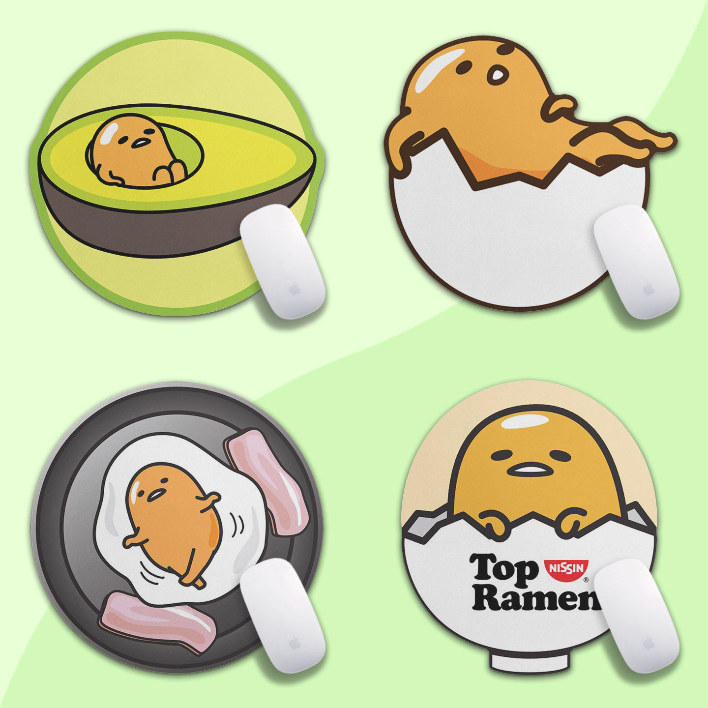 蛋黄哥异形鼠标垫超小迷你款