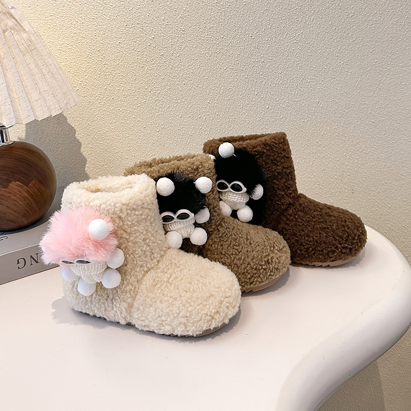 女童雪地靴冬季2025新款毛毛鞋子