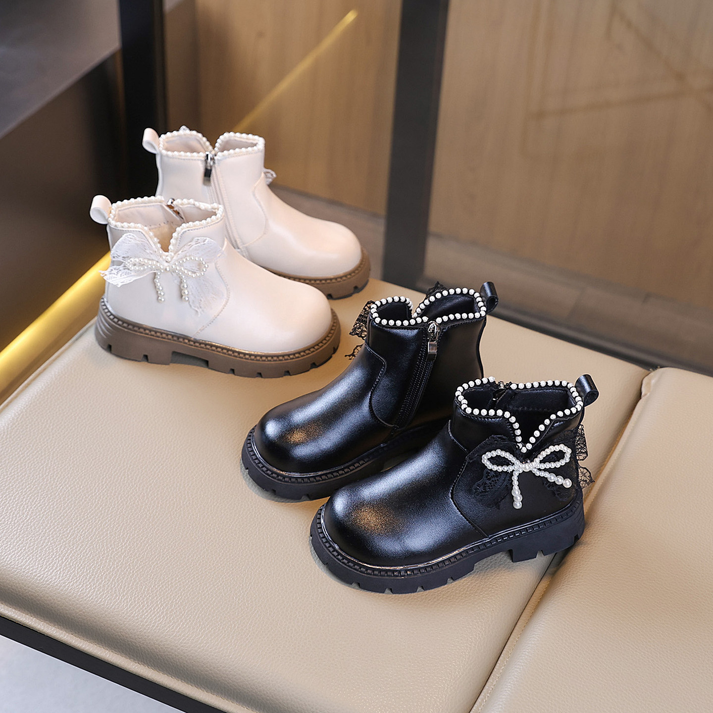 女童短靴子2025新款儿童软底公主时尚加绒中大童英伦风皮靴马丁靴,童鞋/婴儿鞋/亲子鞋,皮靴,淘宝优惠券,粉丝福利购,淘宝优惠卷