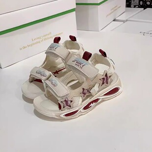 儿童防水女童鞋 时尚 春夏季 子男童轻便学生断码 大童 凉鞋 运动沙滩鞋
