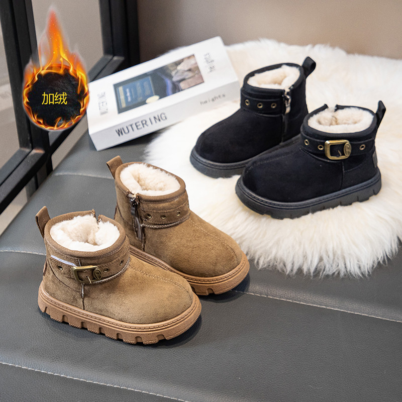 儿童雪地靴女童2025冬季新款韩版大棉鞋加绒厚底面包鞋保暖男童鞋,童鞋/婴儿鞋/亲子鞋,雪地靴,淘宝优惠券,粉丝福利购,淘宝优惠卷