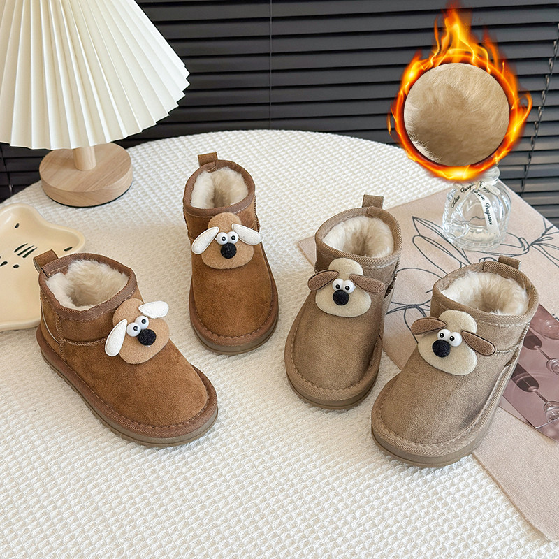 儿童雪地靴2025冬季新款男童加绒保暖大棉鞋女童防滑加厚卡通棉靴,童鞋/婴儿鞋/亲子鞋,雪地靴,淘宝优惠券,粉丝福利购,淘宝优惠卷