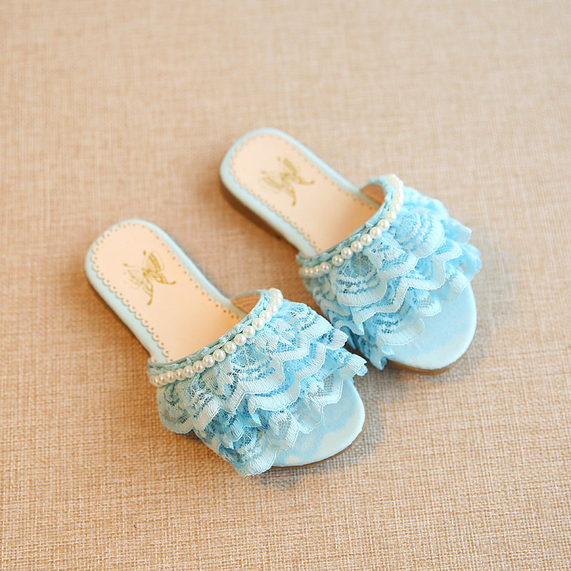 Pantoufles enfants en autre pour été - semelle caoutchouc antidérapant - Ref 986292 Image 4