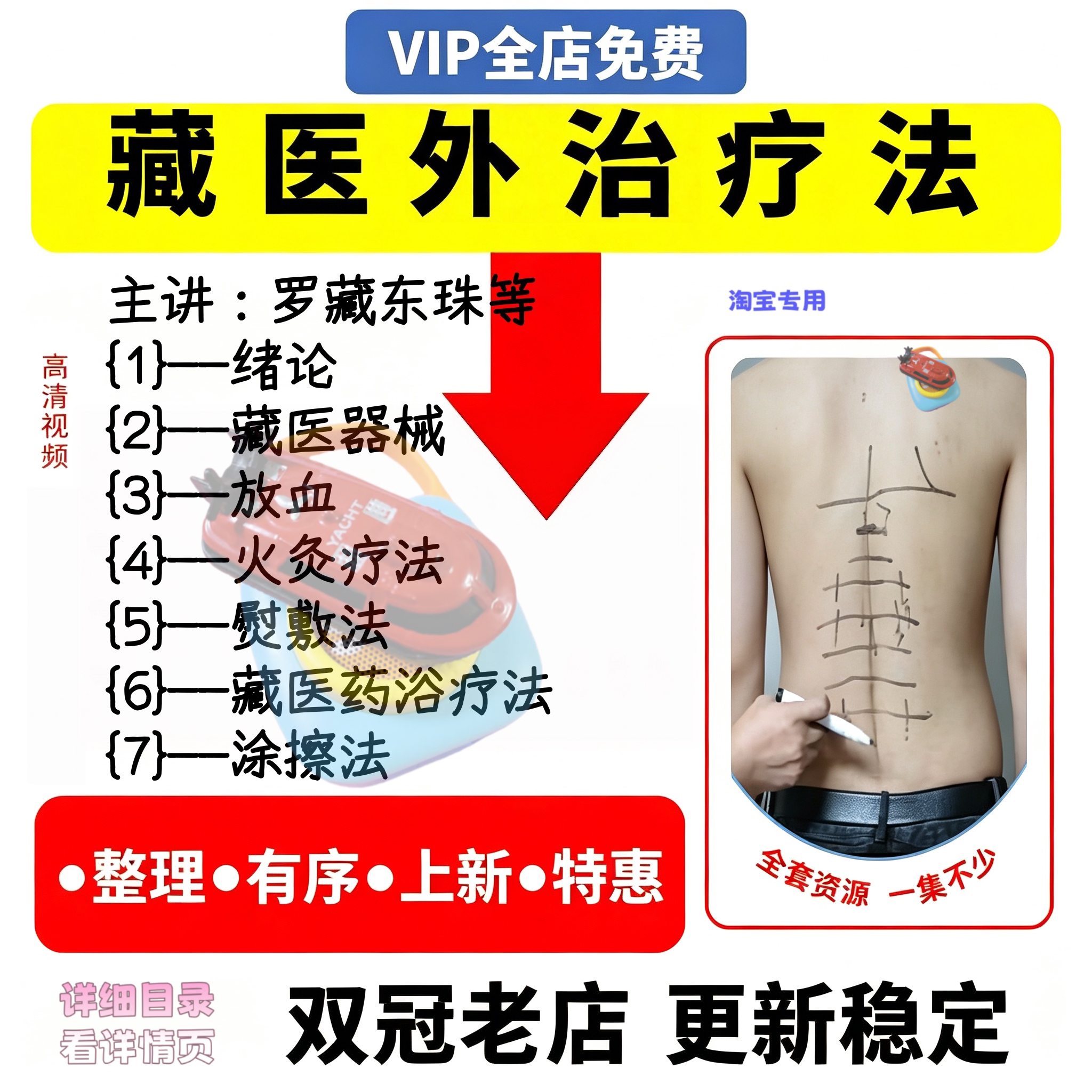 罗藏东珠藏医外治学中医视频课程教程零基础从入门到精通全套教学