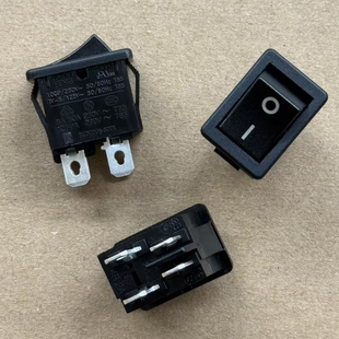 台湾RONGFENG荣丰船形开关4脚2档 RF-1003 10A 船型翘板电源开关