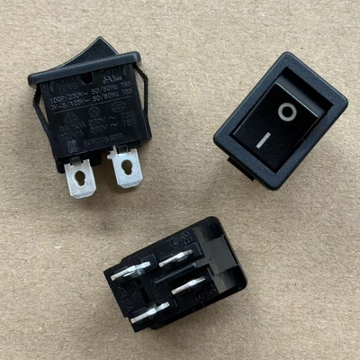 台湾RONGFENG荣丰船形开关4脚2档 RF-1003 10A 船型翘板电源开关