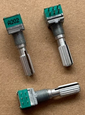 09型双联6脚电位器A2K A202 功放音量旋转电位器 柄长25MM
